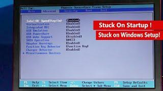 How to Fix Windows Stuck On Boot Logo, Fix Stuck On Windows Setup Screen, Fix windows Startup repair