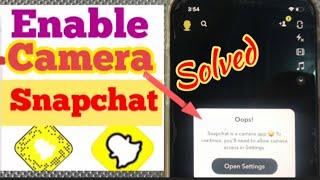 How To Fix allow camera on Snapchat in iPhone iPad update?sanachat camera access problem error iPad