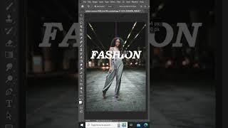 How to add masking text Effect in #photoshop  #fashion #text #photoshoptutorial