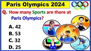 Paris Olympics 2024 GK | Paris Olympics important Questions | Sports GK | Sports Current Affairs