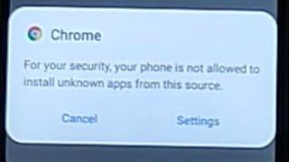 Samsung Sm-a107f a10s Frp PinLock,Your Phone Is Not Allowed To Install Unknown Apps From This Source