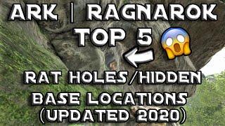 Ark Ragnarok | Top 5 Rat Hole/Hidden Base Location's (Updated 2020)