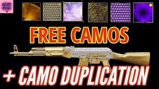 HOW TO UNLOCK MASTERY CAMOS FOR FREE! (Plus a Camo Dupe Glitch!) COLD WAR GLITCHES *AFTER PATCH*
