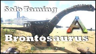 Ark: SE - Solo Taming a Brontosaurus! (Bronto) Guide on Dino Taming | EASY METHOD