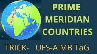 Trick to remember Countries through which Prime Meridian passes-shortest trick-by Rajendra Kumar