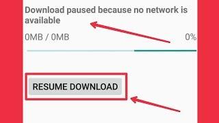 Free Fire | Error Download Paused Because No Network is Available | Game Files Not Download Problem