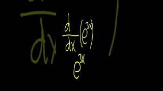 How to Differentiate e^(3x) with the Chain Rule | Calculus Derivatives #shorts