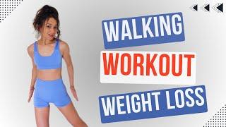 15 MIN FULL BODY WALKING WORKOUT FOR WEIGHT LOSS - Walk at Home Workout