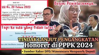 TINDAK LANJUT PENGANGKATAN HONORER  DI PPPK 2024| KATANYA 2024 DITUNTASKAN TAPI  ADA YG TIDAK LULUS?