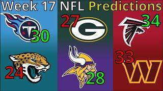 2024 NFL Week 17 PREDICTIONS (With Scores)