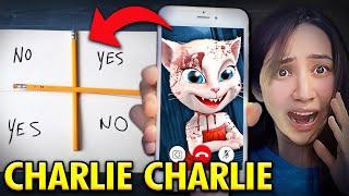 DO NOT PLAY CHARLIE CHARLIE WHEN CALLING TALKING ANGELA AT 3AM!! *THIS IS WHY*