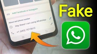 Fake Whatsapp Number 2025 - How to Create Fake Whatsapp Account 2025 | Fake Whatsapp Kaise Banaye