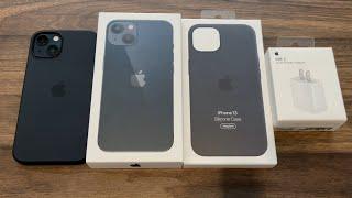 iPhone 13 Midnight Unboxing & Accessories