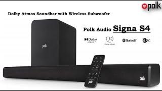 POLK AUDIO SIGNA S4 DOLBY ATMOS SOUNDBAR - UNBOXING & DEMO