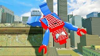 Lego Spiderman Ragdolls Physics (GMOD) Episode 663