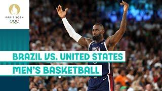  Brazil vs. United States   | Men's Basketball | #Paris2024 Highlights