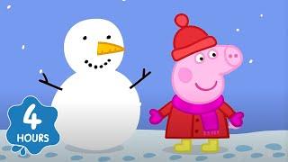 Peppa Pig Builds a Snowman!  | Peppa Pig | Full Episodes | Cartoons for Kids