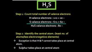 H2S Lewis Structure - How to Draw the Dot Structure II lSCIENCE ll NCERT ll Rohit Sir