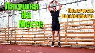 Лягушка на месте. Жиросжигающее упражнение.