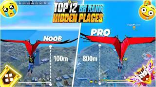 TOP 10 HIDDEN PLACES IN PURGATORY MAP | BR RANK PUSH TRICK | GARENA FREE FIRE | FF | FREE FIRE INDIA