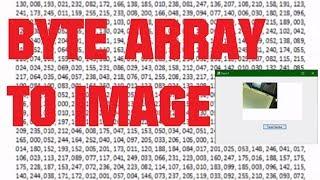 [SOURCE CODE] Byte Array to Image Conversion JPEG - C# Winform