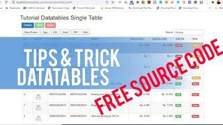 Gratis Source Code | Export PDF/Excel/Print Datatables Serverside dengan PHP, MySQL dan Bootstrap