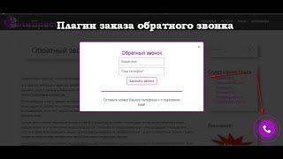 Плагин wordpress "Заказ обратного звонка с сайта"