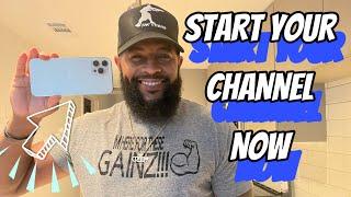 How to start a Fitness YouTube Channel  | Start a YouTube channel with just your cell phone 2024