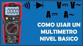 Como usar MULTIMETRO DIGITAL - funciones básicas