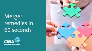 Merger remedies explained in 60 seconds | UK's Competition and Markets Authority