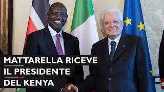 Mattarella incontra il Presidente della Repubblica del Kenya