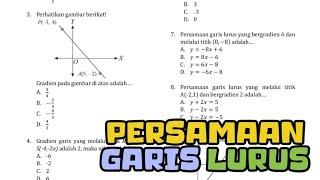 BAHAS SOAL PERSAMAAN GARIS LURUS‼️