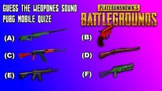 Guess The Weapon Sound in PUBG Mobile |Hindi| Quiz