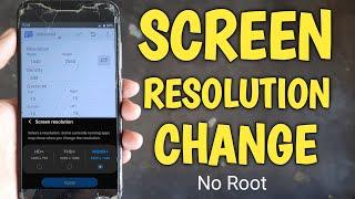 How To Change Screen Resolution On Any Android | Increase fps - No Root