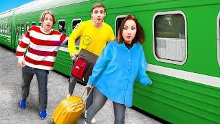 24 Часа В Поезде со Светой Кемер ! **Уезжаем на каникулы?**