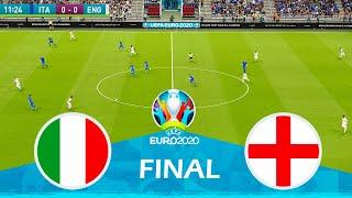 ITALY vs ENGLAND - FINAL UEFA Euro 2020 - Full Match All Goals HD Wemblay Stadium London || PES 2021