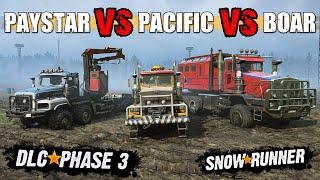 New DLC Heavy Trucks comparison | Pacific P512 vs BOAR 45318 vs International Paystar 5600TS