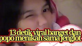 13 detik viral di TIKTOK Popo menikah dengan jenglotnya