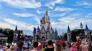 Magic Kingdom 2023 Summer Evening Walkthrough in 4K | Walt Disney World Orlando Florida July 2023