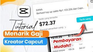 Cara Tarik Gaji Kreator Capcut | Tutorial Tarik gaji template capcut creator