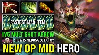 NEW OP MID HERO 1v5 Multishot Super Fast Max Item Brutal Hit Like a Truck Medusa Dota 2