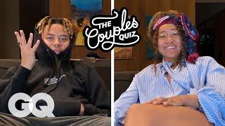 Cordae & Naomi Osaka Ask Each Other 30 Questions | The Couples Quiz | GQ