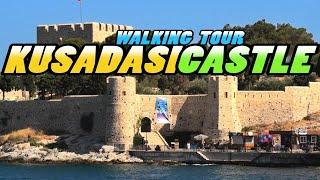 Kuşadası CASTEL walking tour - Pigeon Island - Güvercinada - Kusadasi - Turkey (4k)