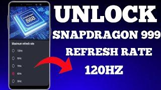 Unlock Snapdragon 888 + 120hz No-Root 100% Working | Max FPS Fix Lag - No Root