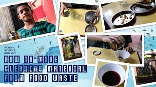 School Science Project | How to make cleaning material from food waste | Environment Day