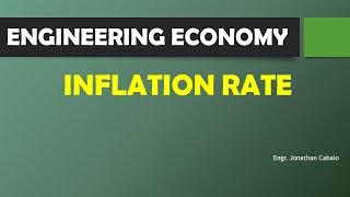 Inflation rate with examples -  Engineering Economy (Taglish)