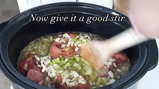 Ham Hocks and Beans in a Crock Pot