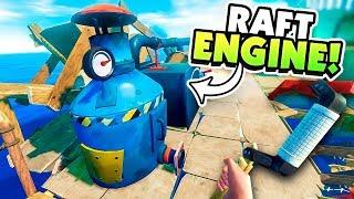 BUILDING AN ENGINE POWERED RAFT in NEW Raft Update!