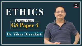 Ethics by Dr. Vikas Divyakirti | Demo Class | GS Paper 4