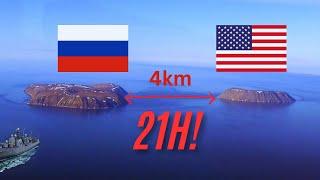 WARUM DAUERT ES 21 STUNDEN, UM 4 KM VON EINER AMERIKANISCHEN ZU EINER RUSSISCHEN INSEL ZURÜCKZULEGEN